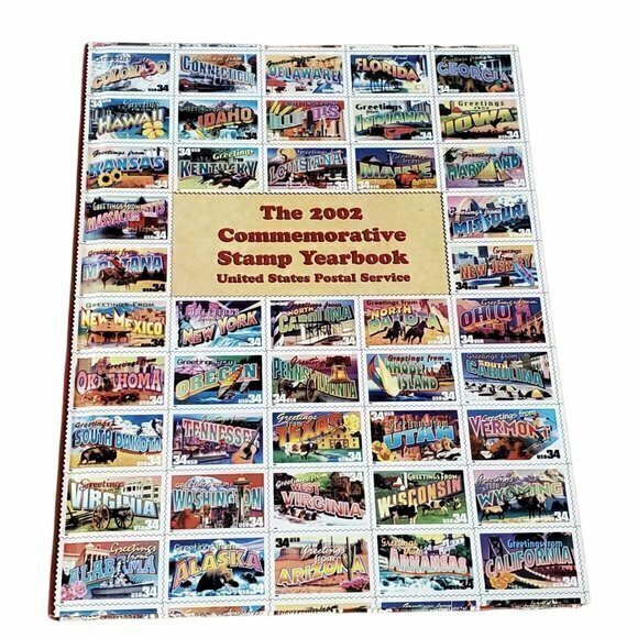 2002 Commemorative Stamp Yearbook Hardcover Book‎ (no Stamps) Pristine Condition - Picture 1 of 6